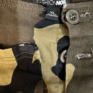 Fashion Nova Camo Style Mini Skirt